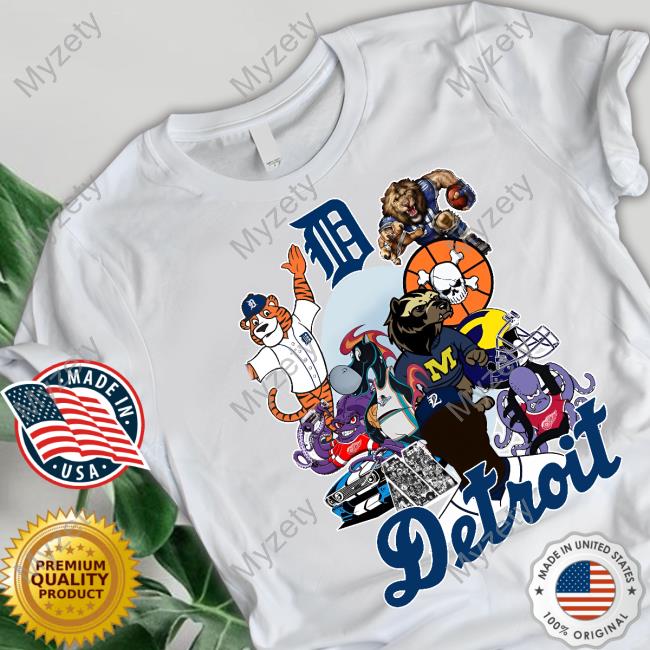 Detroit X Michigan State Spartans Graphic Shirt The2ndstring