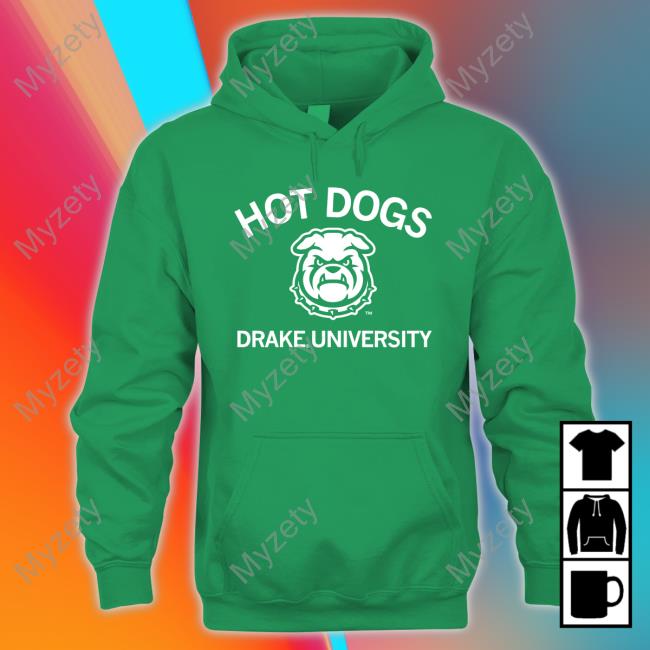 Raygun Site Hot Dogs Drake University T Shirt