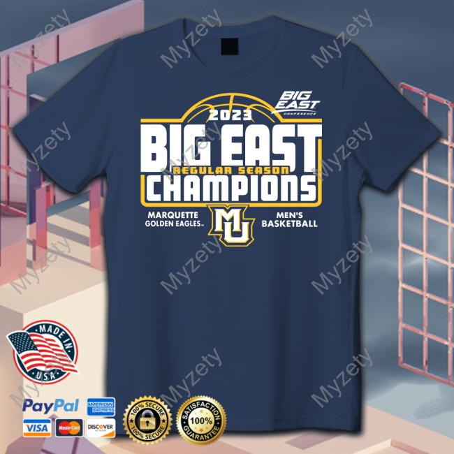 Marquette Basketball 2023 Big East Champions Shirts Marquette Spirit Shop