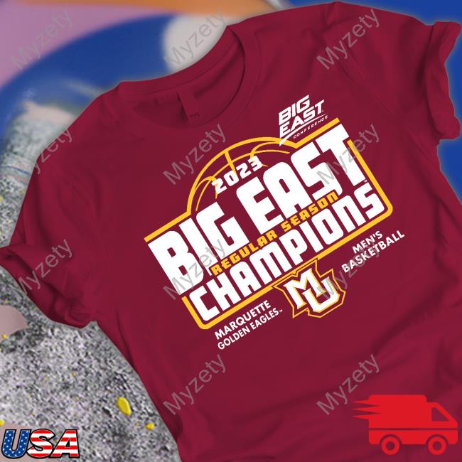 Marquette Basketball 2023 Big East Champions Tee Marquette Spirit Shop