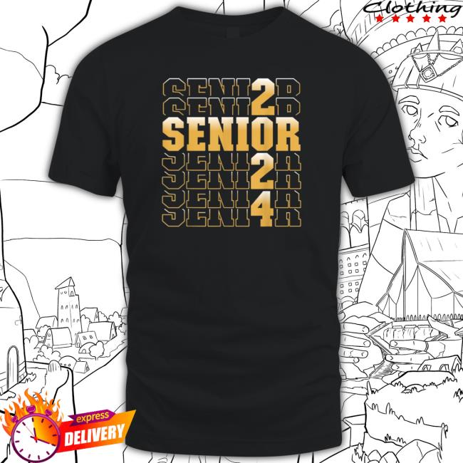 Senior 2024 Class Of 2024 Graduation Or First Day Of School Shirts Myzety   Bgfe Official Senior 2024 Class Of 2024 Graduation Or First Day Of School Tee 